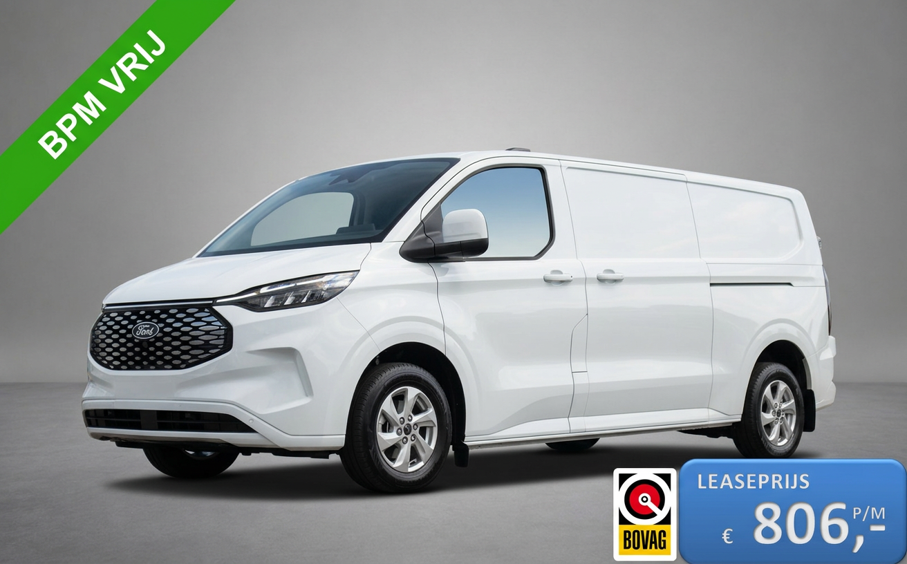 Ford - E-transit Custom 320 L2H1 Limited DC | 71 kWh | 160kW/218pk | Pro Power | Tre